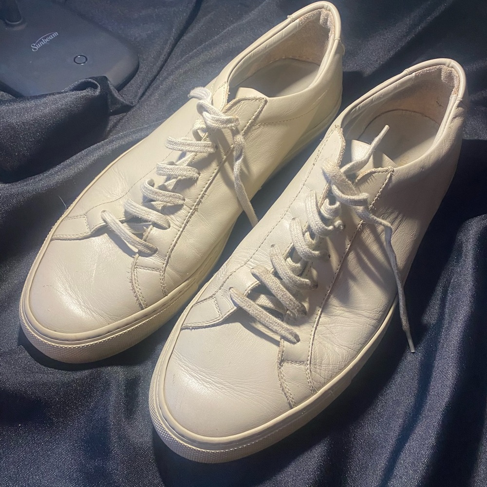 Common Projects Off-White Leather Sneakers